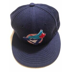 New Era 59Fifty Toronto Blue Jays MLB Wool Fitted Blue Hat Cap Size 7 1/8 NWT
